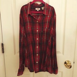 Levi’s Red Flannel Shirt